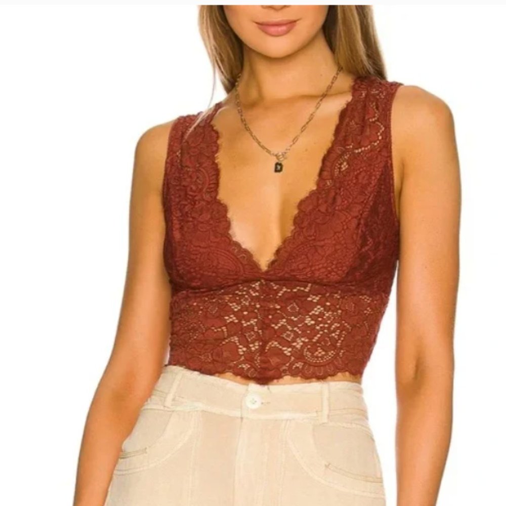 NWT Free People Better Luck Brami in Clove